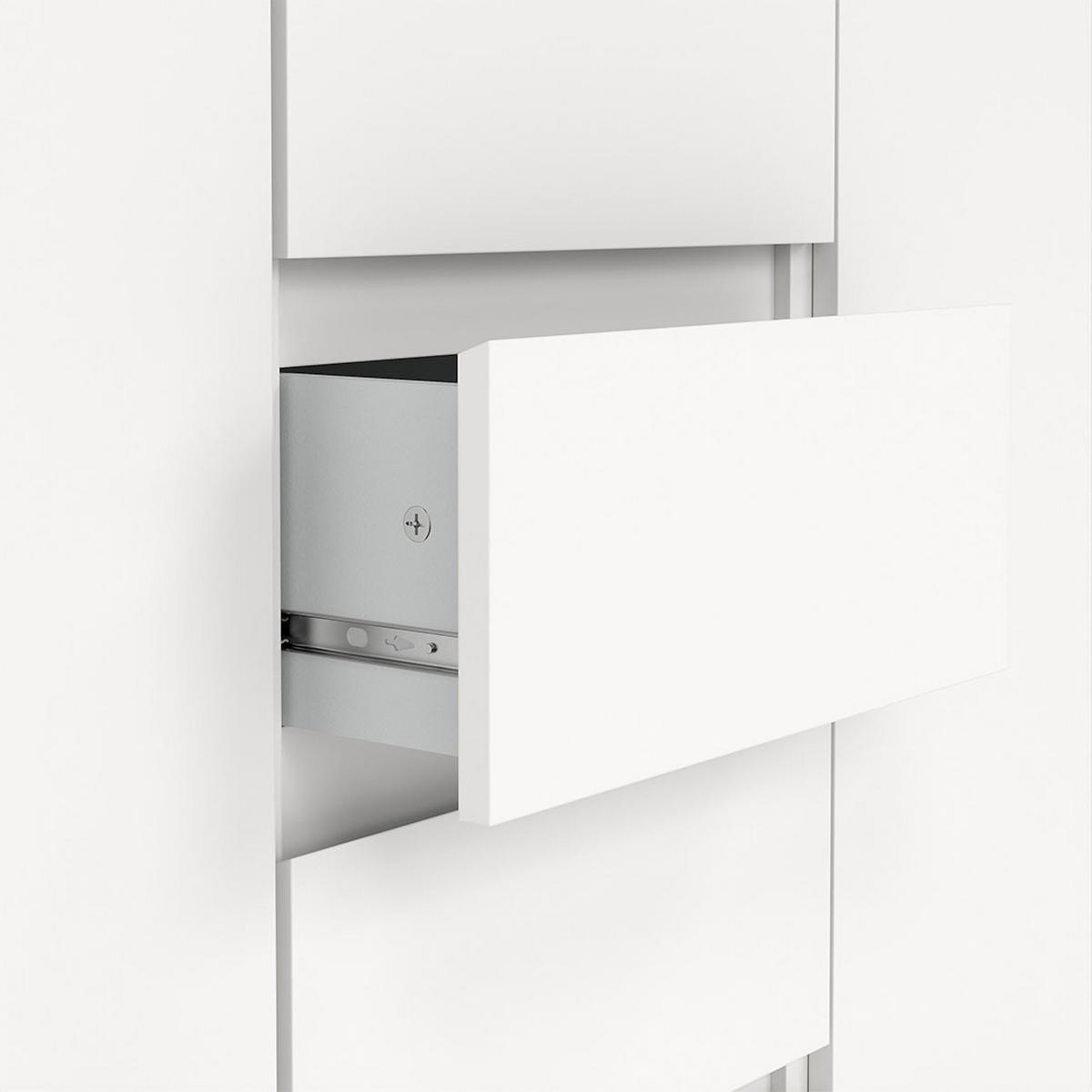 SIDEBOARD, Naia, Weiß, Holzwerkstoff, 121 x 50 x 91 cm - Weiß, Holzwerkstoff (121/91/50cm) - ebuy24