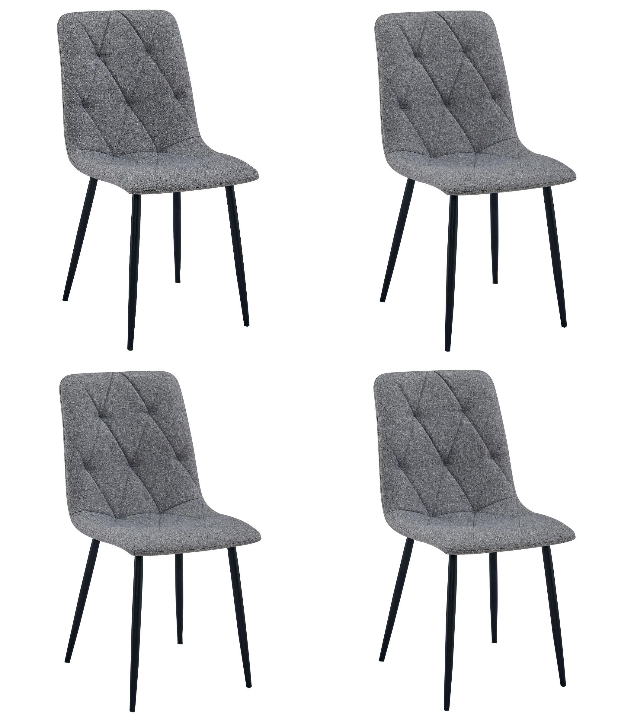 XXXLutz Stuhl Schwarz 44.5x59x54.5 cm