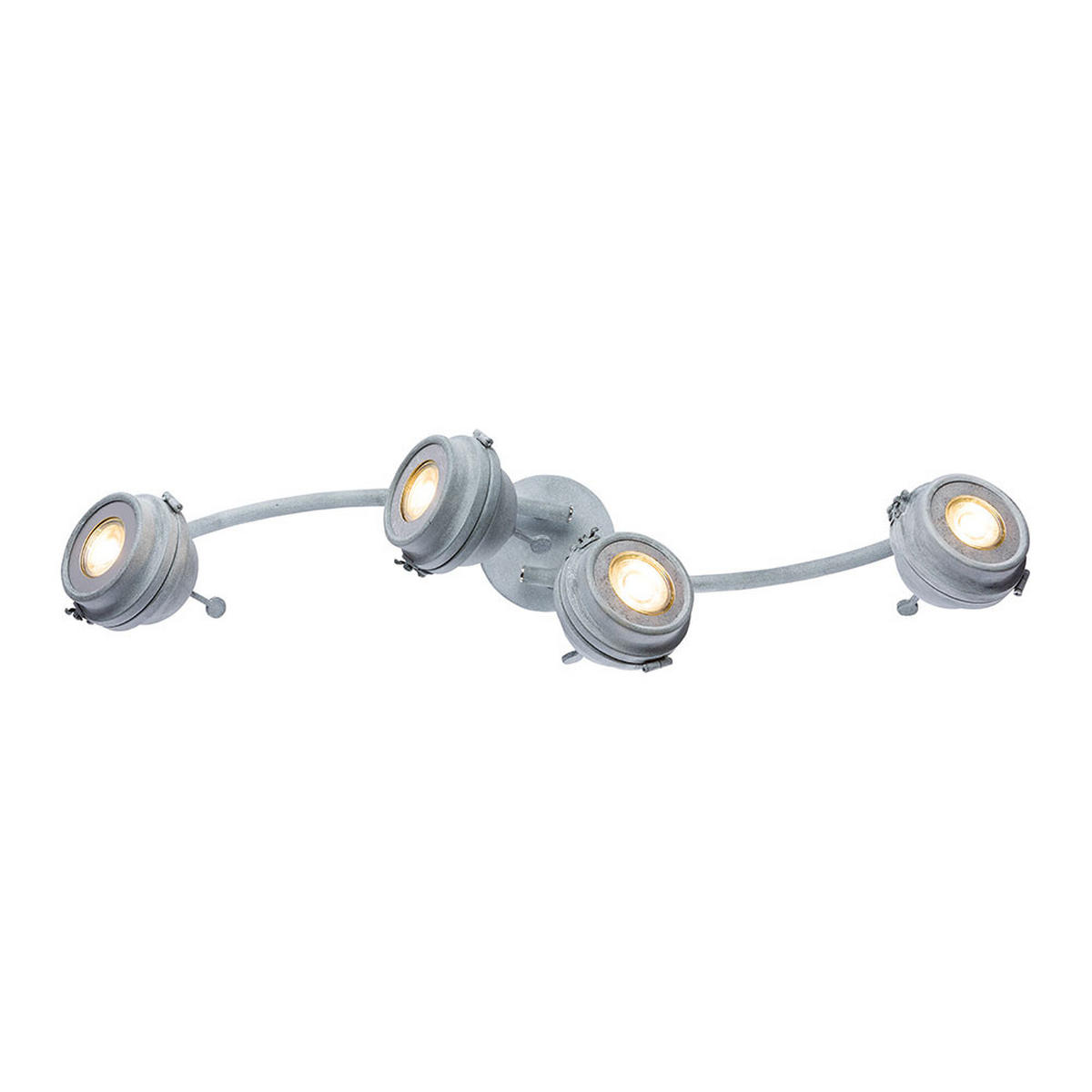 LED DECKENLEUCHTE Metall Grau Antik - Grau, Metall (64/14/16cm) - Globo Lighting