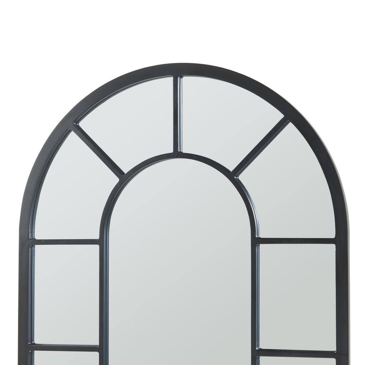 WANDSPIEGEL Enonkoski - Schwarz, Glas/Holzwerkstoff (60/2/90cm) - [en.casa]