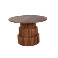 ESSTISCH Alma rund Mangoholz Walnussbraun 78x120x120cm - Walnussfarben, Holz (120/120/78cm) - DELUKE