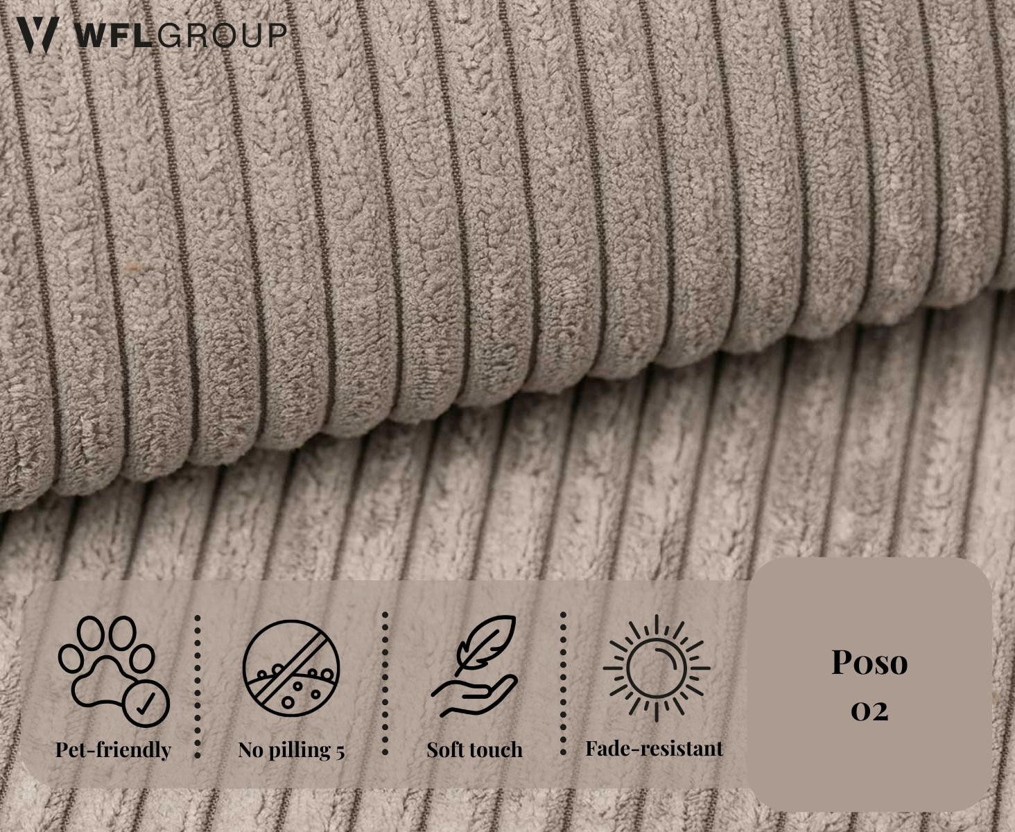 WFL Group Ecksofa Beige 250x160 cm