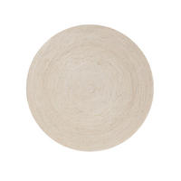 JUTETEPPICH Jutta Ivory ø 160 cm rund - Creme, Textil (160/160cm) - benuta Pure