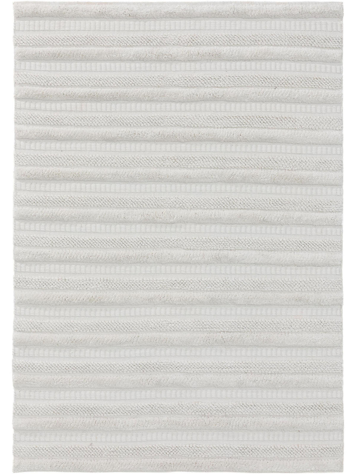 TEPPICH aus recyceltem Material Toni Ivory 120x170 cm - Creme, Textil (120/170cm) - benuta Pure