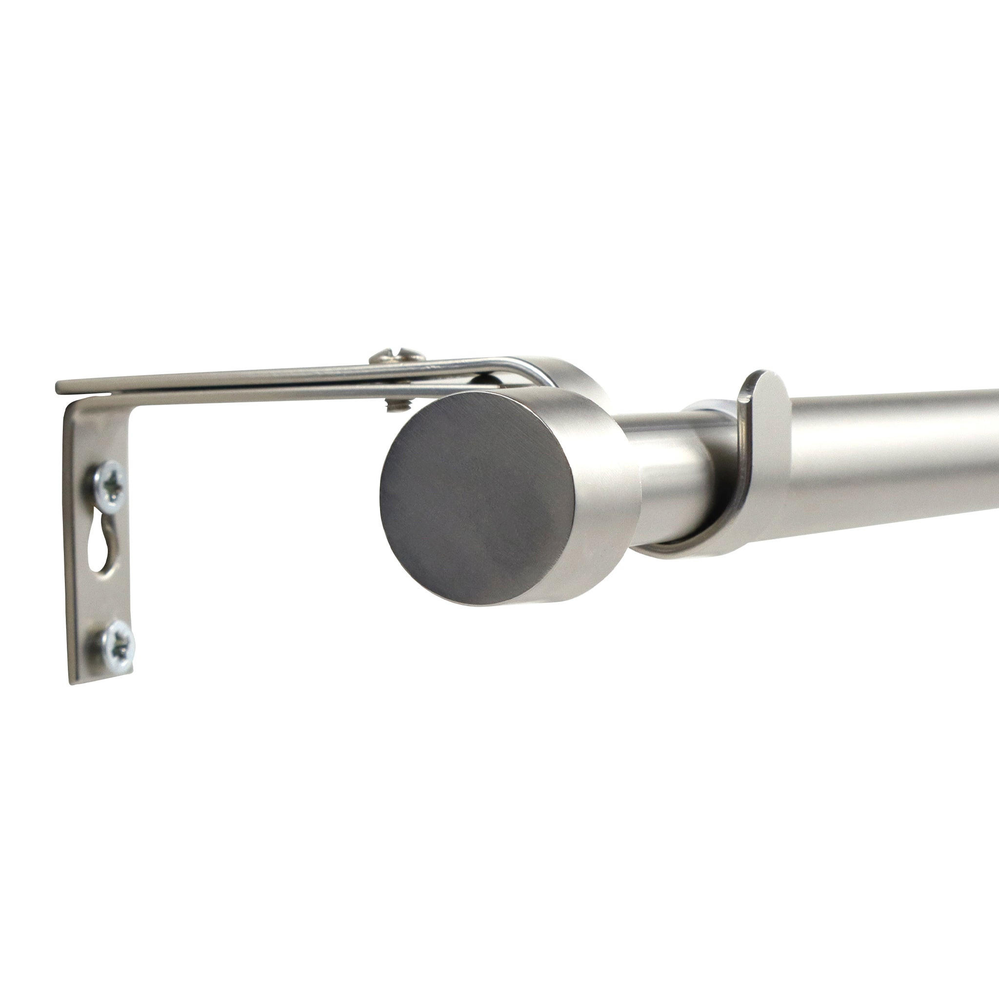 GARDINENSTANGE ausziehbar 70-120cm 1-Lauf Flexa - Silberfarben, Metall (70cm) - Deco-Raum