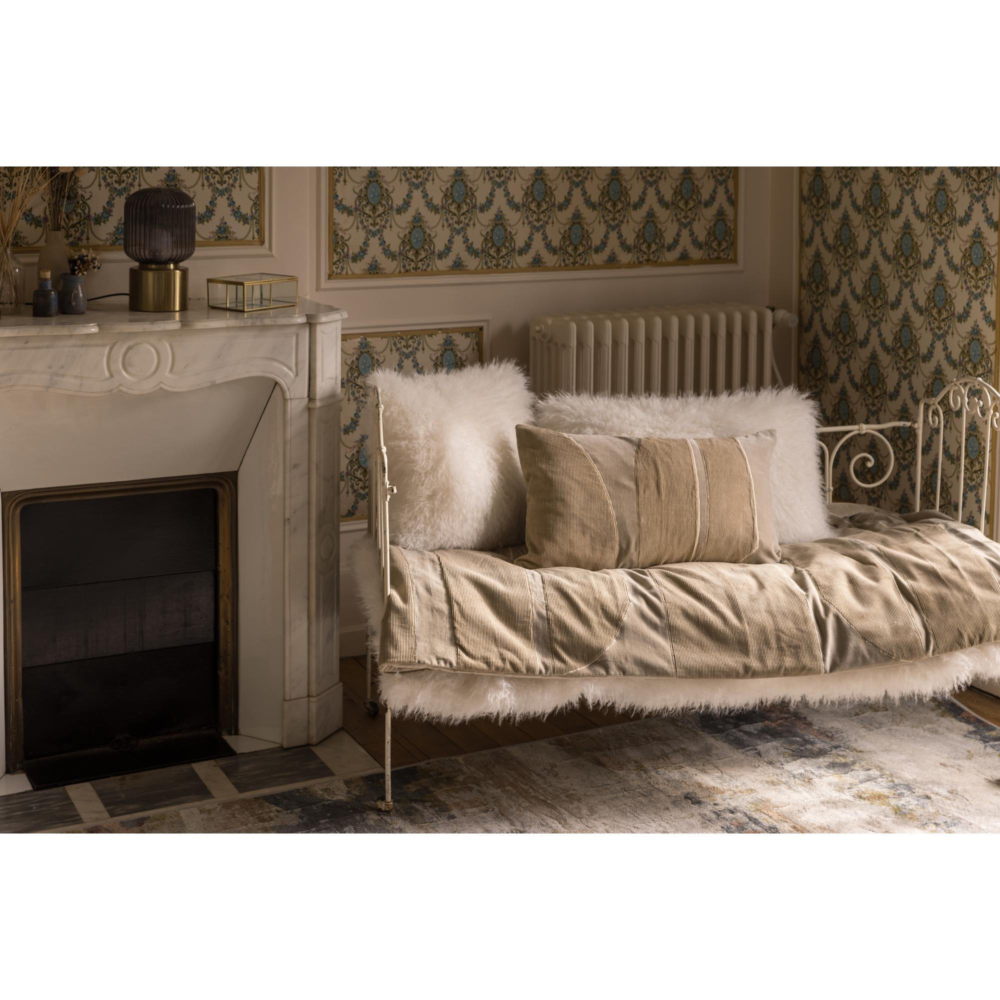 PLAID Betani schneeweiß 130 x 160 cm - Weiß, Textil (130/160cm) - Vivaraise