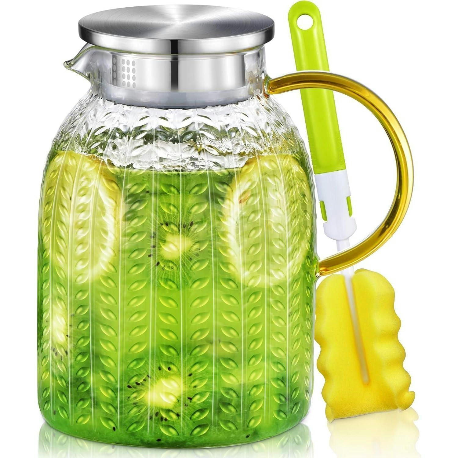 GLASKARAFFE mit Deckel 1,8 Liter - Transparent, Glas (12.7/12.7cm)