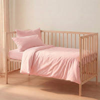 BETTBEZUG set 2 teiliges Basic Hellrosa 115x145 cm (Kinderbett) - Rosa, Textil (115/145cm) - Happy Friday