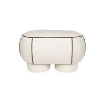 SITZBANK Marina Hocker M Weiß - Weiß, Kunststoff (77.5/49/45.5cm) - Housecraft Living