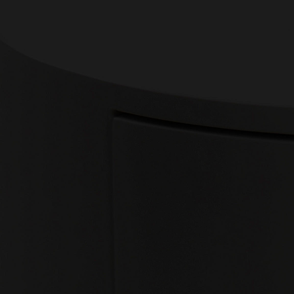 NACHTSCHRANK schwarz - Schwarz, Holzwerkstoff (40/51/40cm) - ebuy24