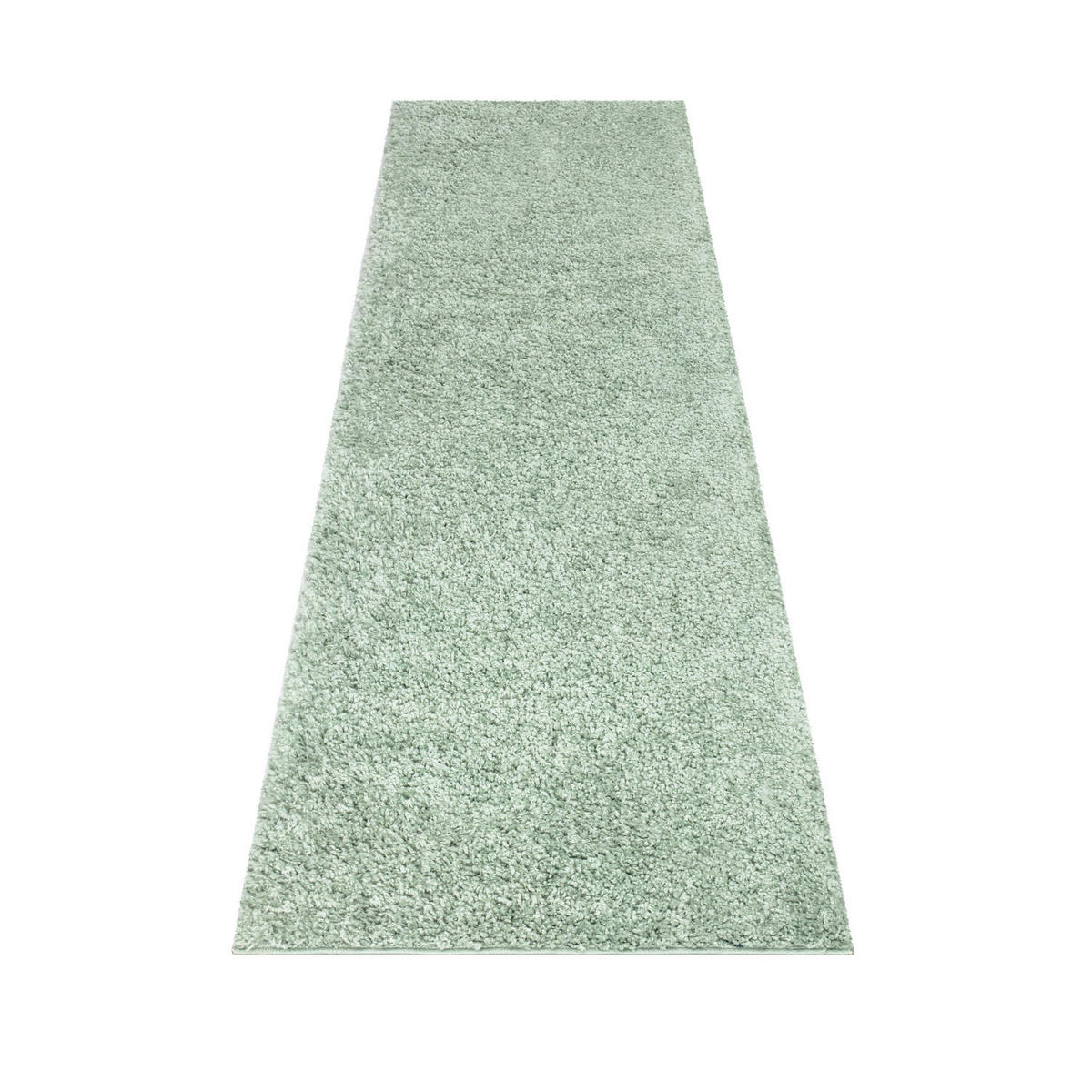 HOCHFLOR-TEPPICH City Shaggy 500 Grün 80x300 cm - Grün, Textil (80/300cm) - carpet city