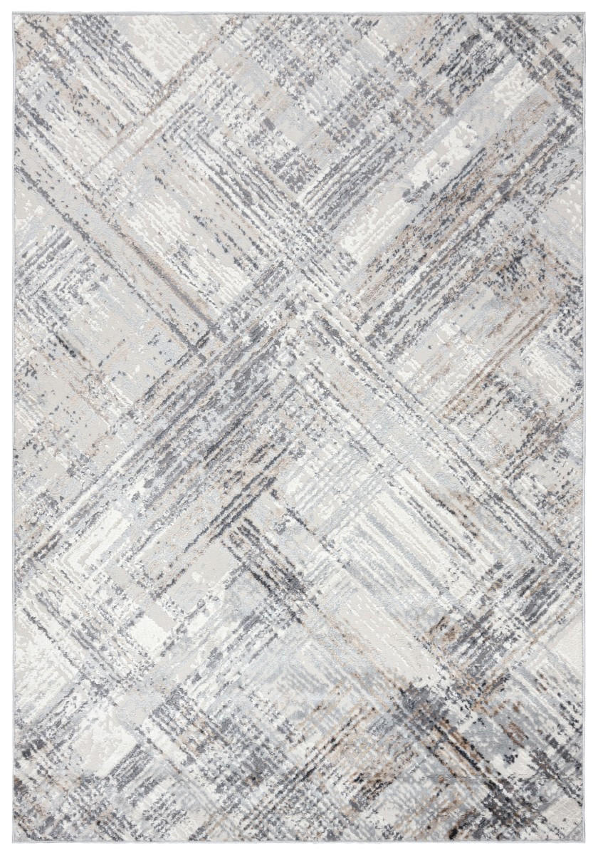 TEPPICH Beige Creme abstrakt - 200 x 300 cm - Hellgrau, Textil (200/300cm) - Mazovia