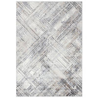 TEPPICH Beige Creme abstrakt - 200 x 300 cm - Hellgrau, Textil (200/300cm) - Mazovia