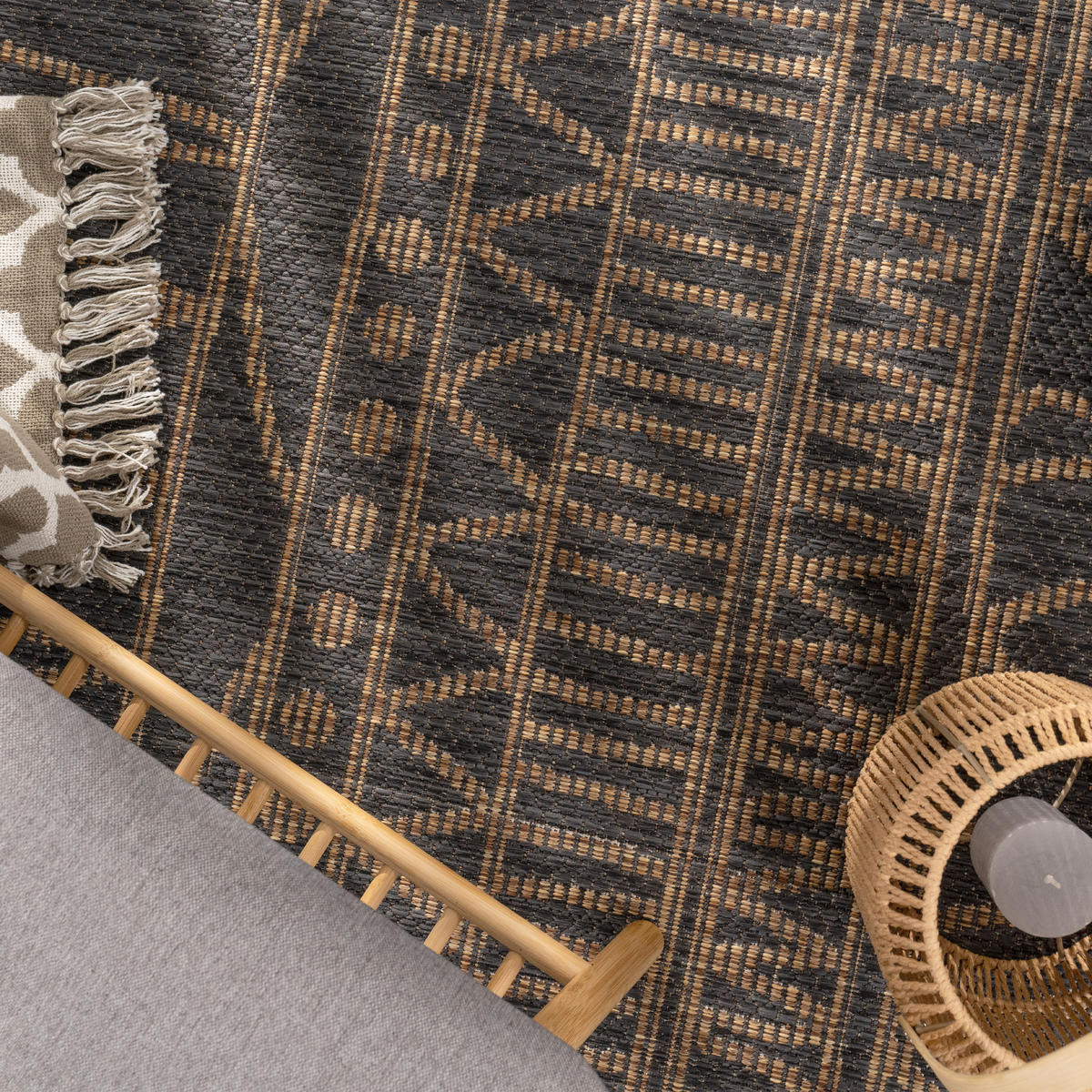 OUTDOORTEPPICH 160/220 cm Illusion 321 - Naturfarben, Textil (160/220cm) - Paco Home