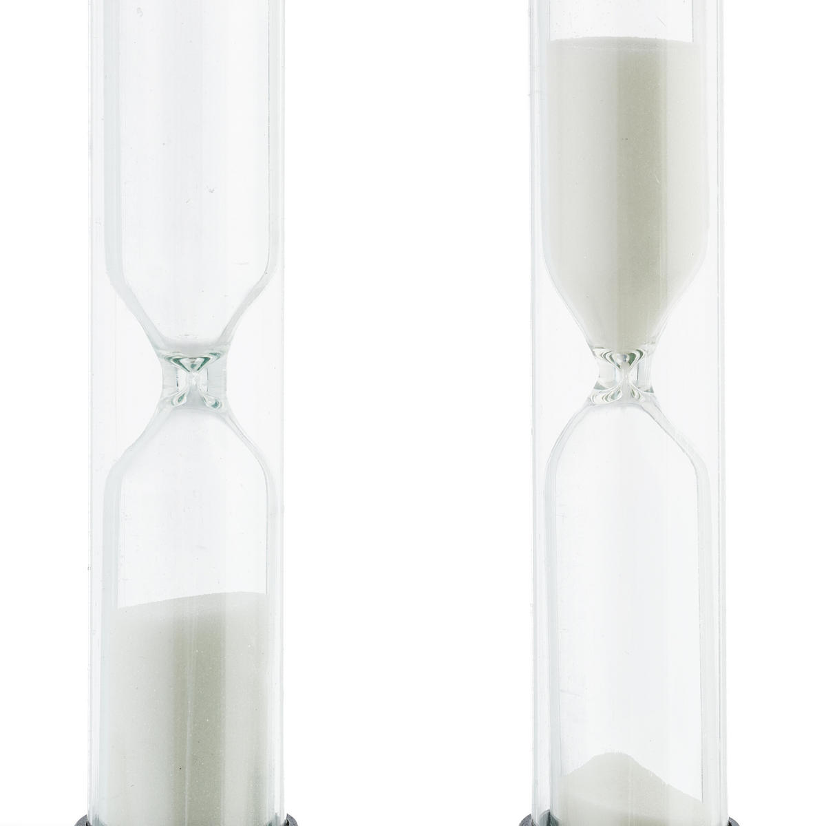 5-DIELNA súprava pieskových hodín - viacfarebná, plast/prírodné materiály (2.5/9/2.5cm) - Relaxdays