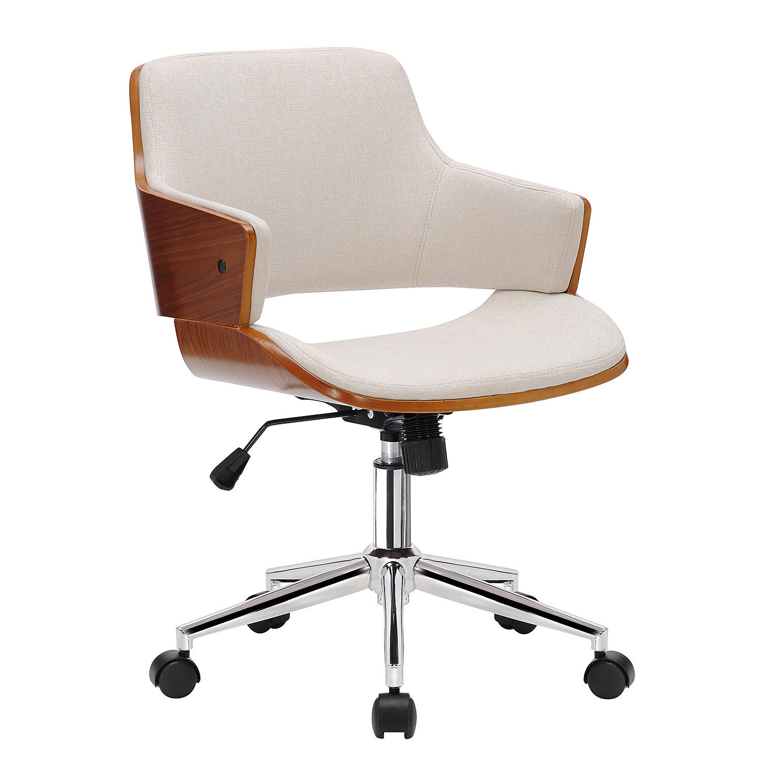 BÜRODREHSTUHL - Beige, Holzwerkstoff/Textil (54/82/60cm) - home24