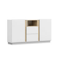 LOWBOARD - Kommode Reyla Weiß - Weiß, Holzwerkstoff (180/96/42cm) - Möblo