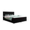 BOXBETT FADO 1 mit Matratze H3 und Topper 160x200 Zoom 23 - Schwarz, Holz/Textil (160/200cm) - Bedante