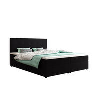 BOXBETT FADO 22 mit Matratze H3, Bonell und Topper 180x200 Zoom 23 - Schwarz, Holz/Textil (180/200cm) - Bedante