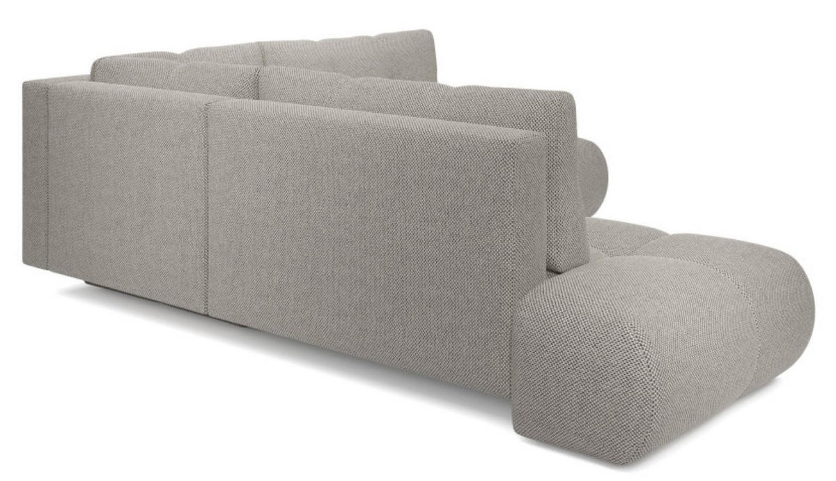 ECKSOFA Grau SOHI Curio 83 Ausziehbar Mit Schlaffunktion - Grau, Textil (266.5/266.5cm) - Sepro Meble