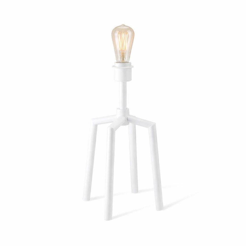 TISCHLEUCHTE Weiß ohne Schirm - Weiß, Metall (20/20/39cm) - Globo Lighting