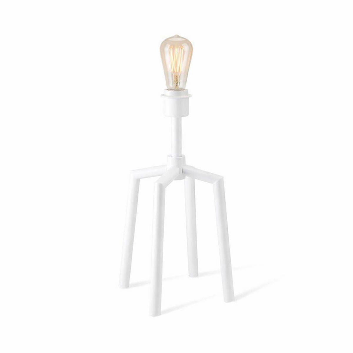 TISCHLEUCHTE Weiß ohne Schirm - Weiß, Metall (20/20/39cm) - Globo Lighting