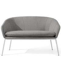 GARTENSOFA SOLIS Loungesofa, - Grau, Textil/Metall (118/76/66cm) - KONSIMO®