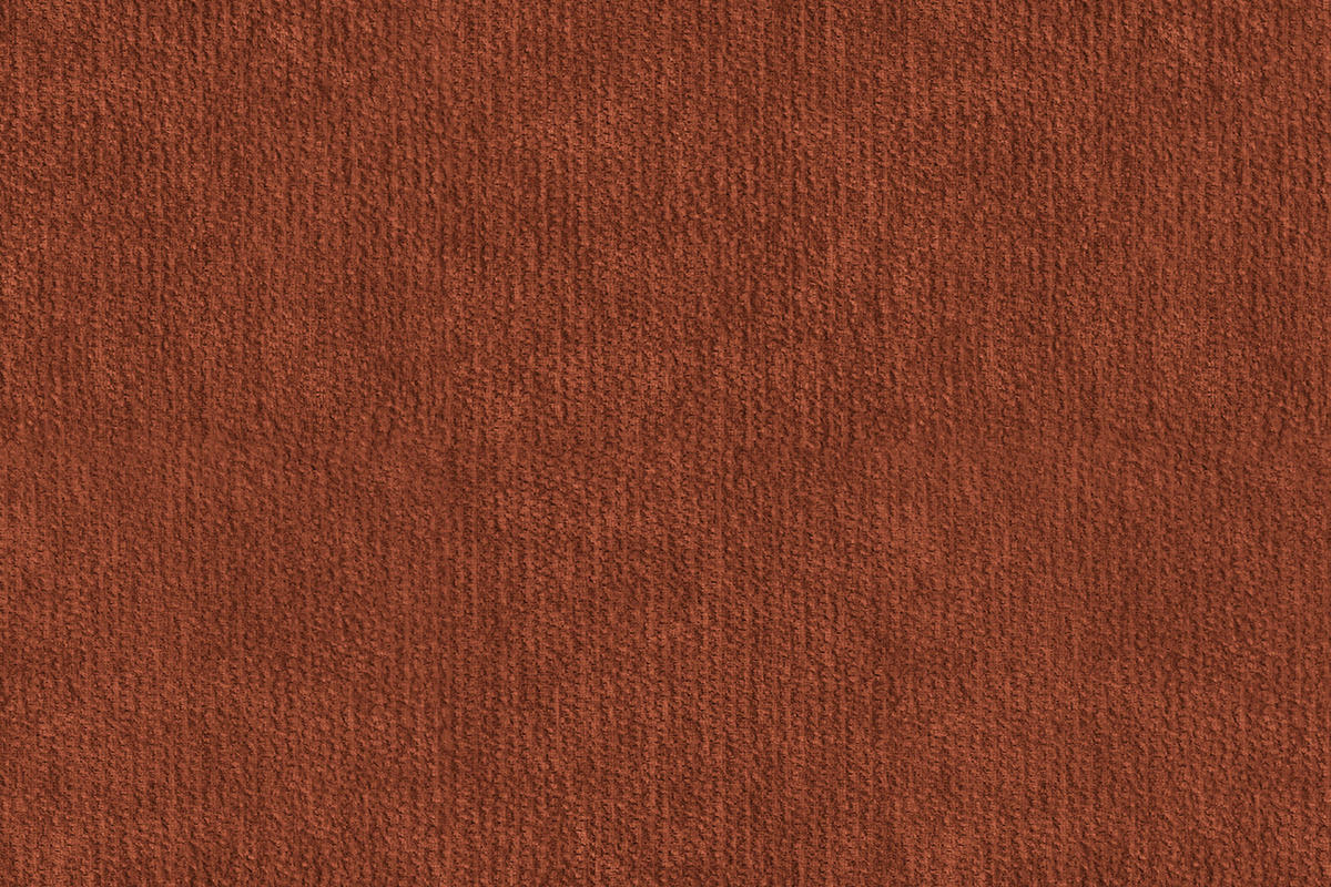 SOFA FEBE 3-Sitzer, rostroter Chenille-Stoff - Rostfarben/Schwarz, Holz/Textil (190/82/96cm) - Wozimo