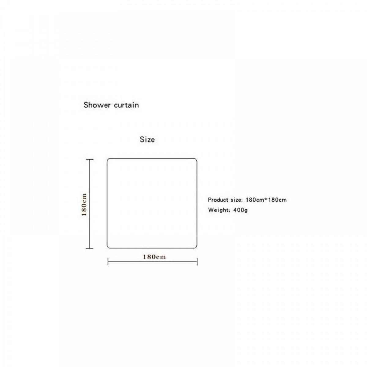 DUSCHVORHANG Strand bedruckt Polyester wasserdicht Badezimmer - Blau, Textil (180/180cm) - MCBOSON