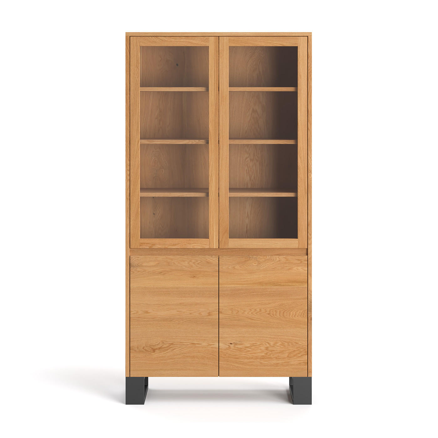 Danzz Vitrine Eiche, Natur 100x200x45 cm