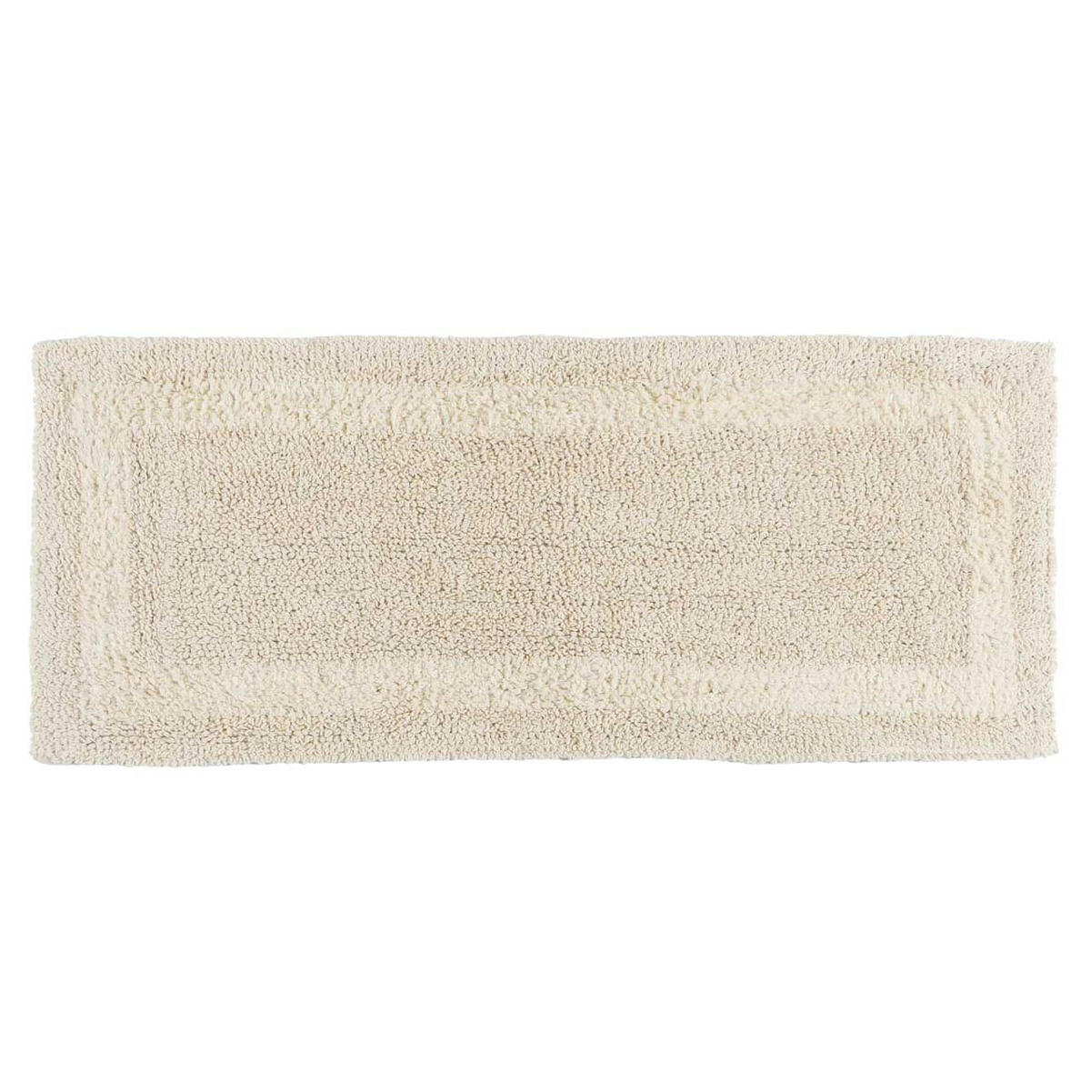BADEMATTE 40/100 cm, 100% Baumwolle, wendbar - Creme, Textil (40/100cm) - Homescapes
