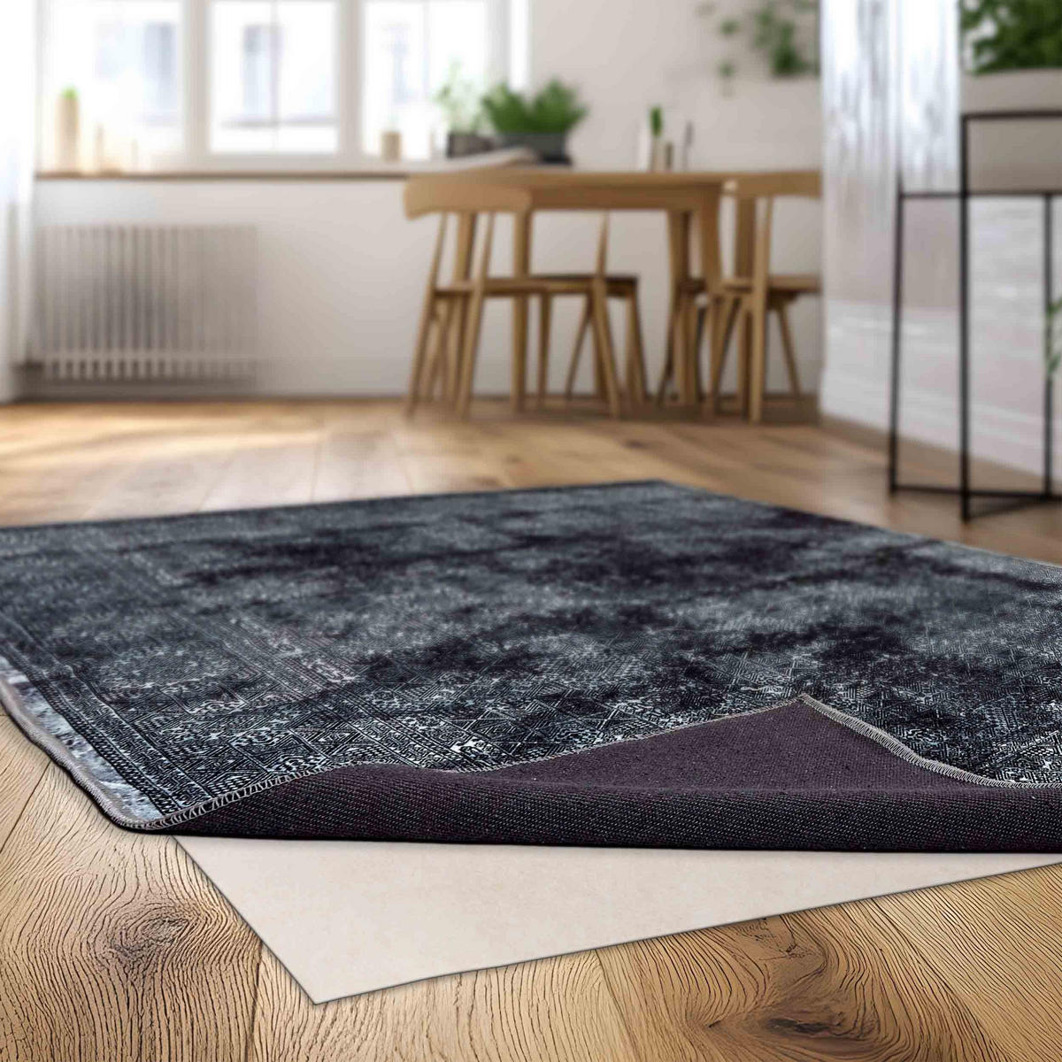 KURZFLORTEPPICH PIPER - Schwarz, Textil (120/180cm) - Astra