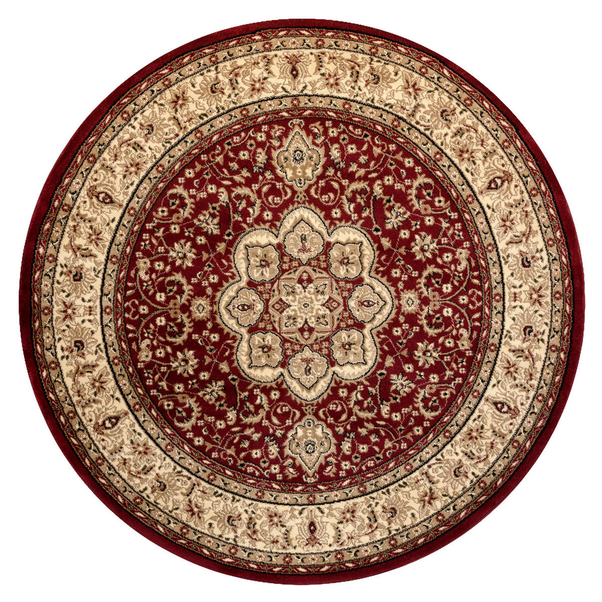 TEPPICH Royal 200 cm - Rot, Textil (200/200cm) - rugsX