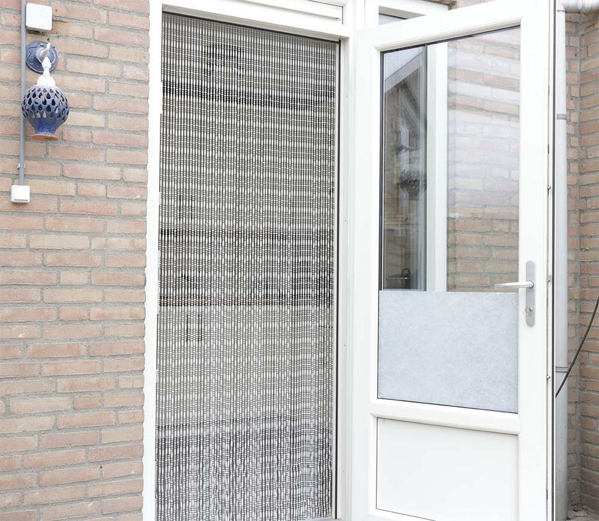 PERLENVORHANG 90x200 cm Weiß - IVOL Türvorhang Robin - Weiß, Kunststoff (90/200cm) - IVOL