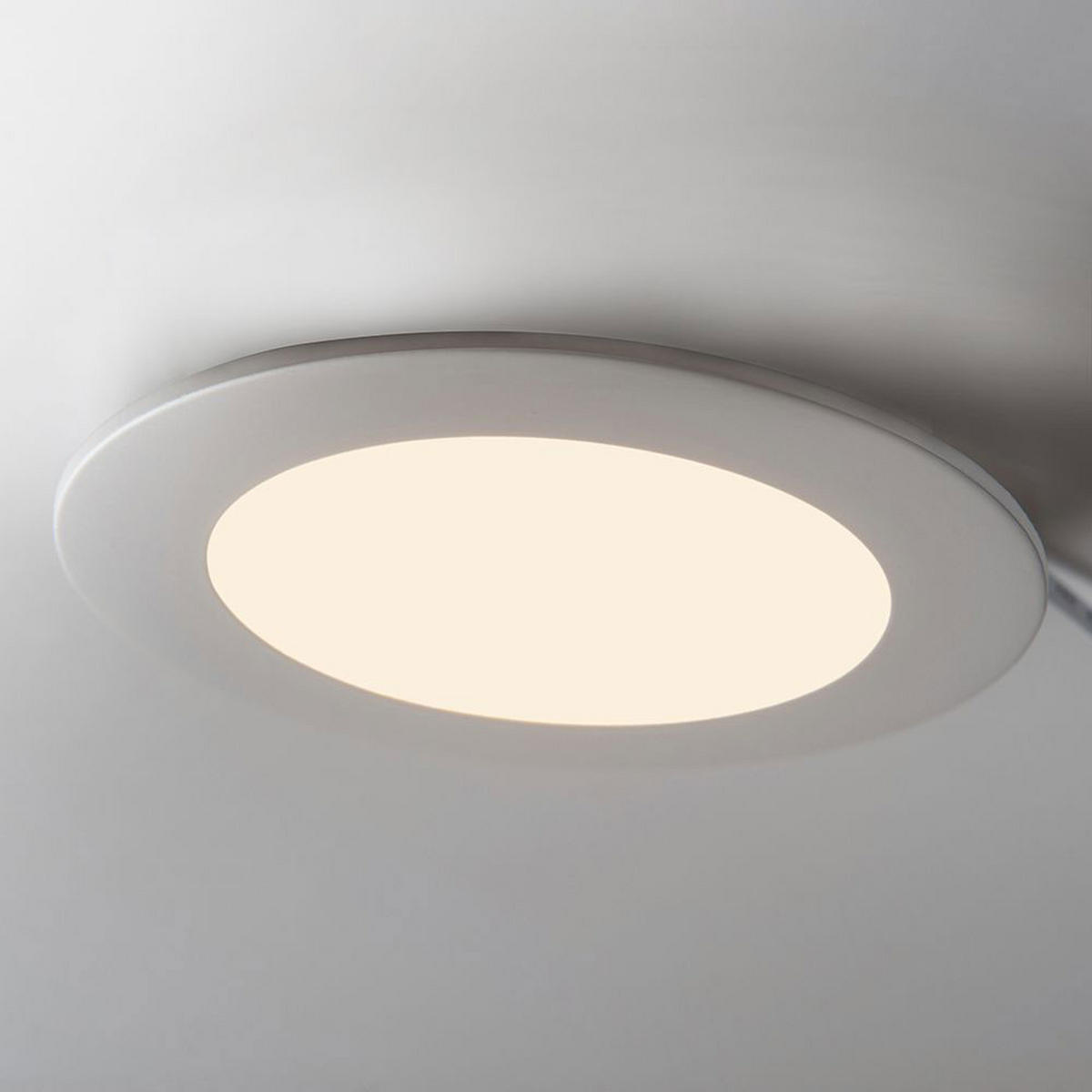 LED EINBAU PANEL Weiß 30 cm - Weiß, Metall (30/30/1.2cm)