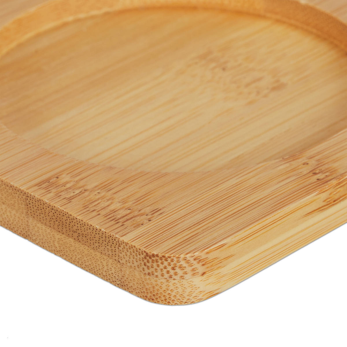 WATTESTÄBCHENBEHÄLTER - Multicolor, Holz/Kunststoff (27/11/9.5cm) - Relaxdays