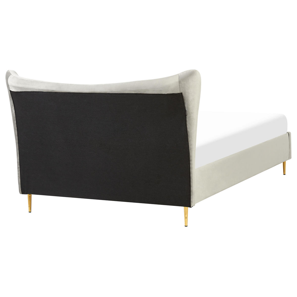 POLSTERBETT 140/200 cm Hellgrau Chaleix - Hellgrau, Textil (140/200cm) - Beliani
