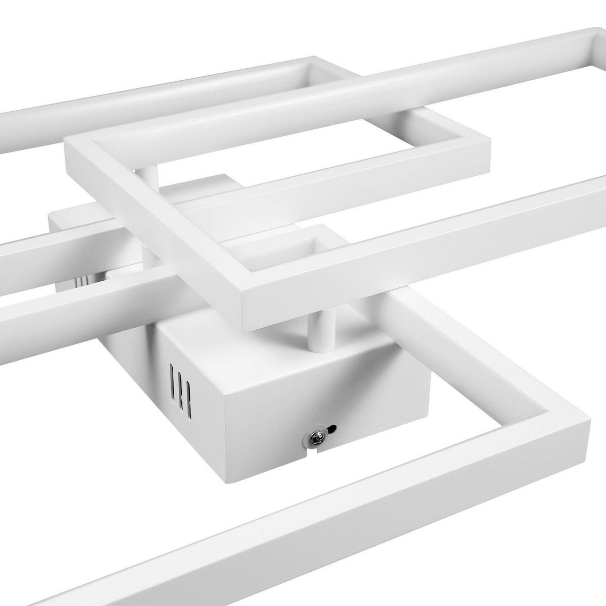 LED-DECKENLEUCHTE Lia 80/54/8 cm - Weiß, Metall (80/54/8cm) - Nettlife