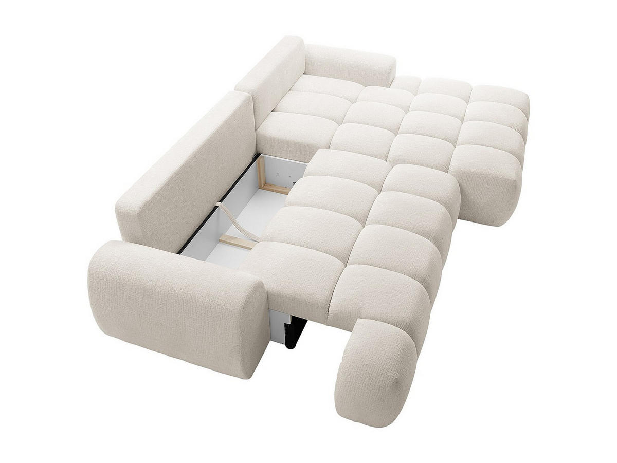 SCHLAFSOFA - 5 Personen - stoff - beige Farneta - Beige, Textil (280/86/177cm) - Vente-Unique