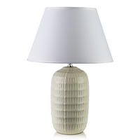 TISCHLAMPE Leti Beige 15/32/47 cm Keramik - Beige, Keramik (17/32/47cm) - Mondex