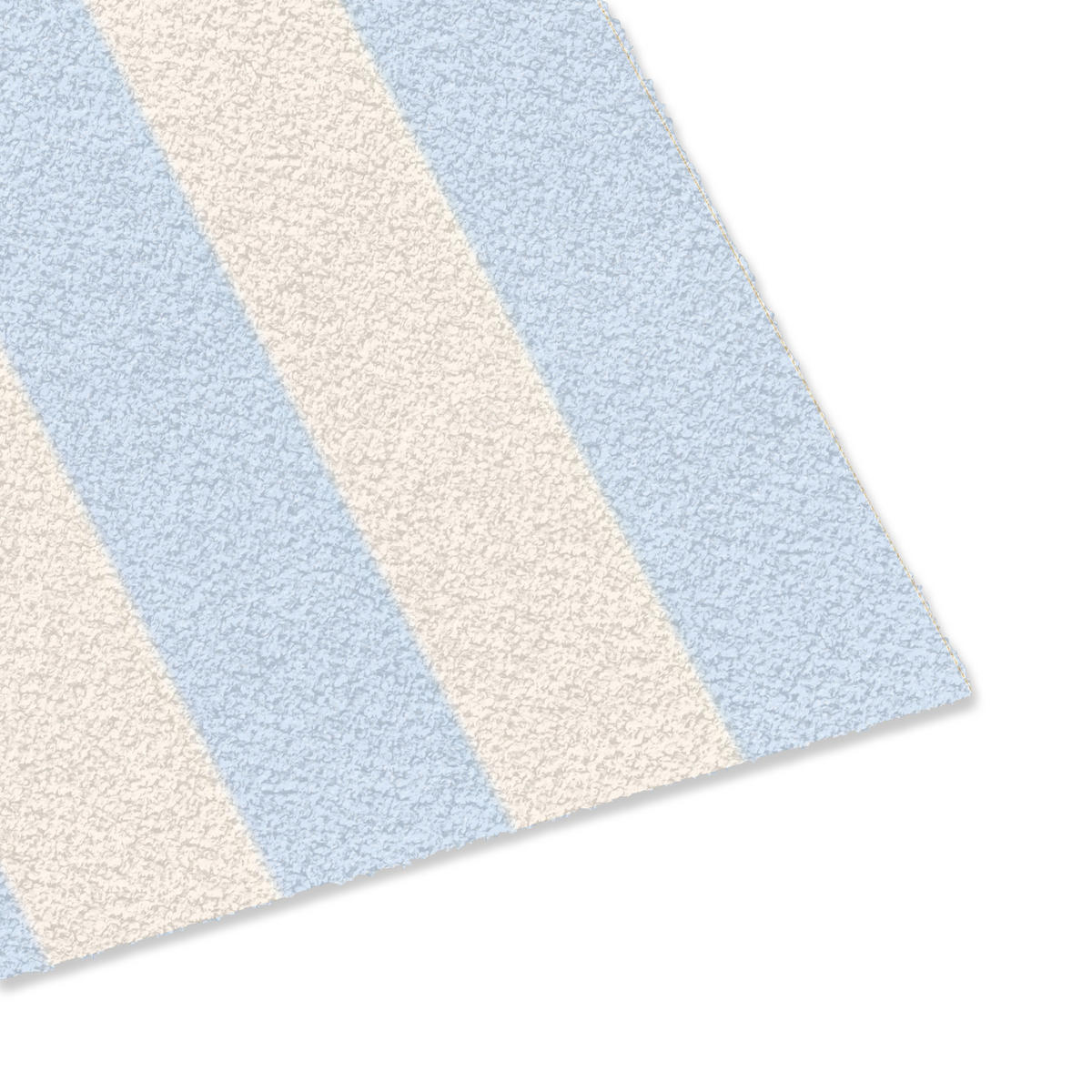 FUSSMATTE Orange – Blau – Streifen – Cheers 90x60 cm - Hellblau, Kunststoff (90/0.4cm) - MuchoWow