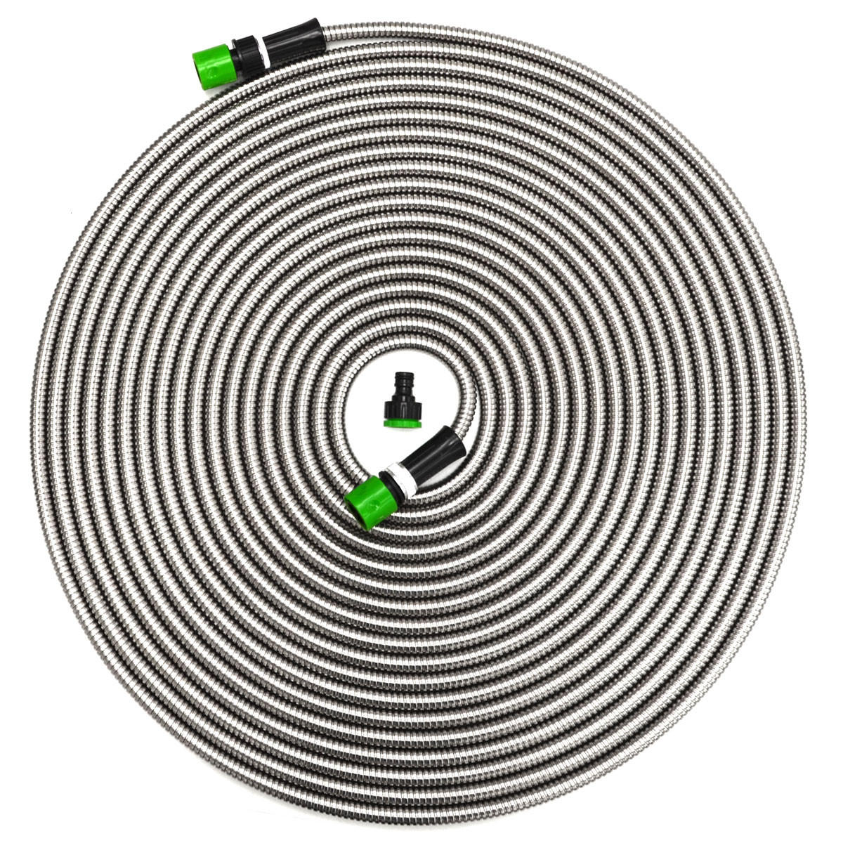 EDELSTAHL-GARTENSCHLAUCH 30 m - Silberfarben, Metall (3000cm) - eyepower