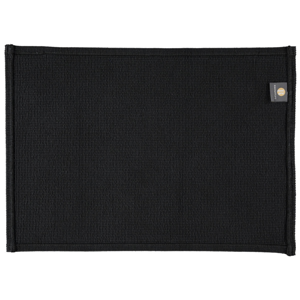 BADEMATTEN PLAIN SCHWARZ - 15 - Schwarz, Textil (50/70cm) - Rhomtuft