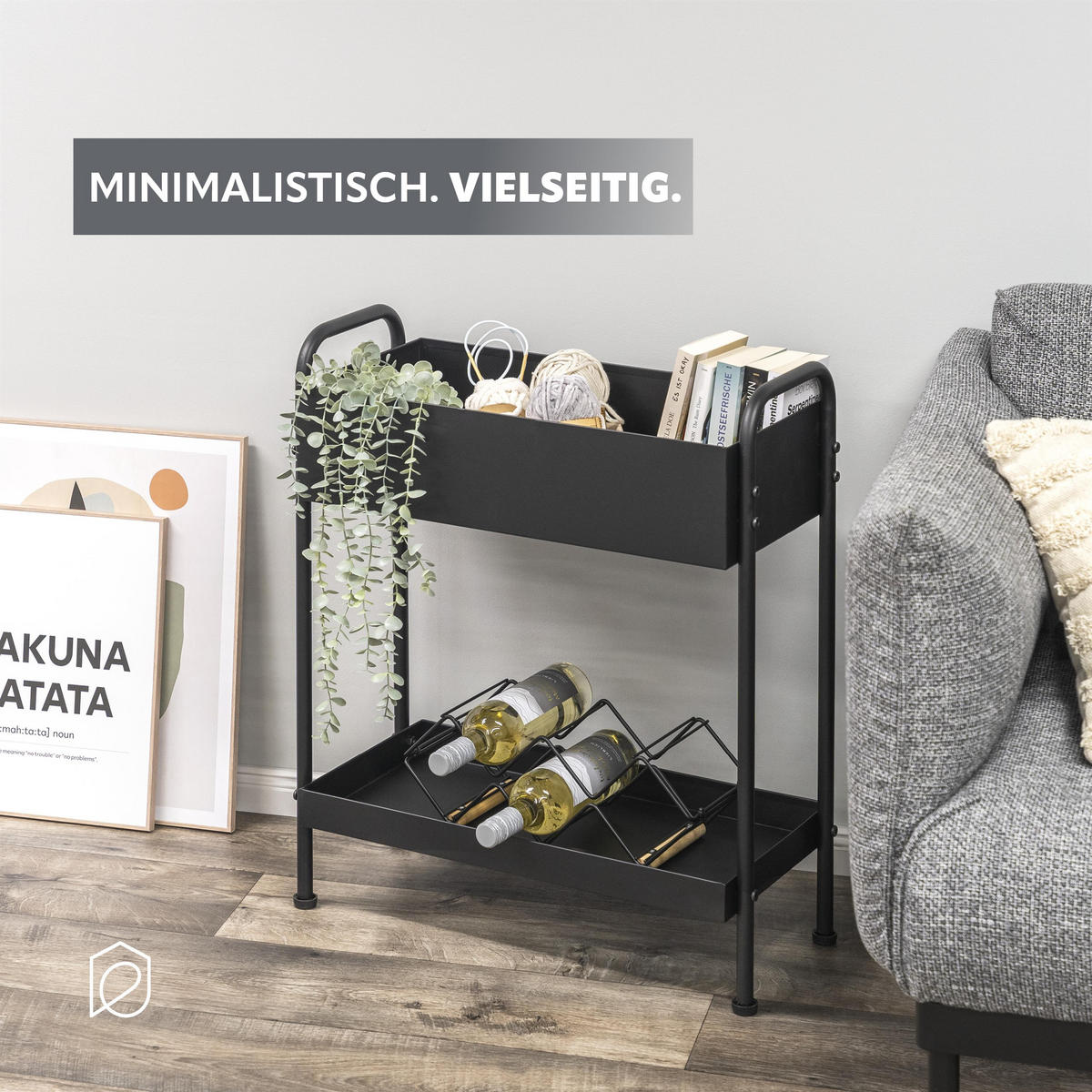 PFLANZENSTÄNDER, schwarz - Schwarz, Metall (29/60/72cm) - eluno