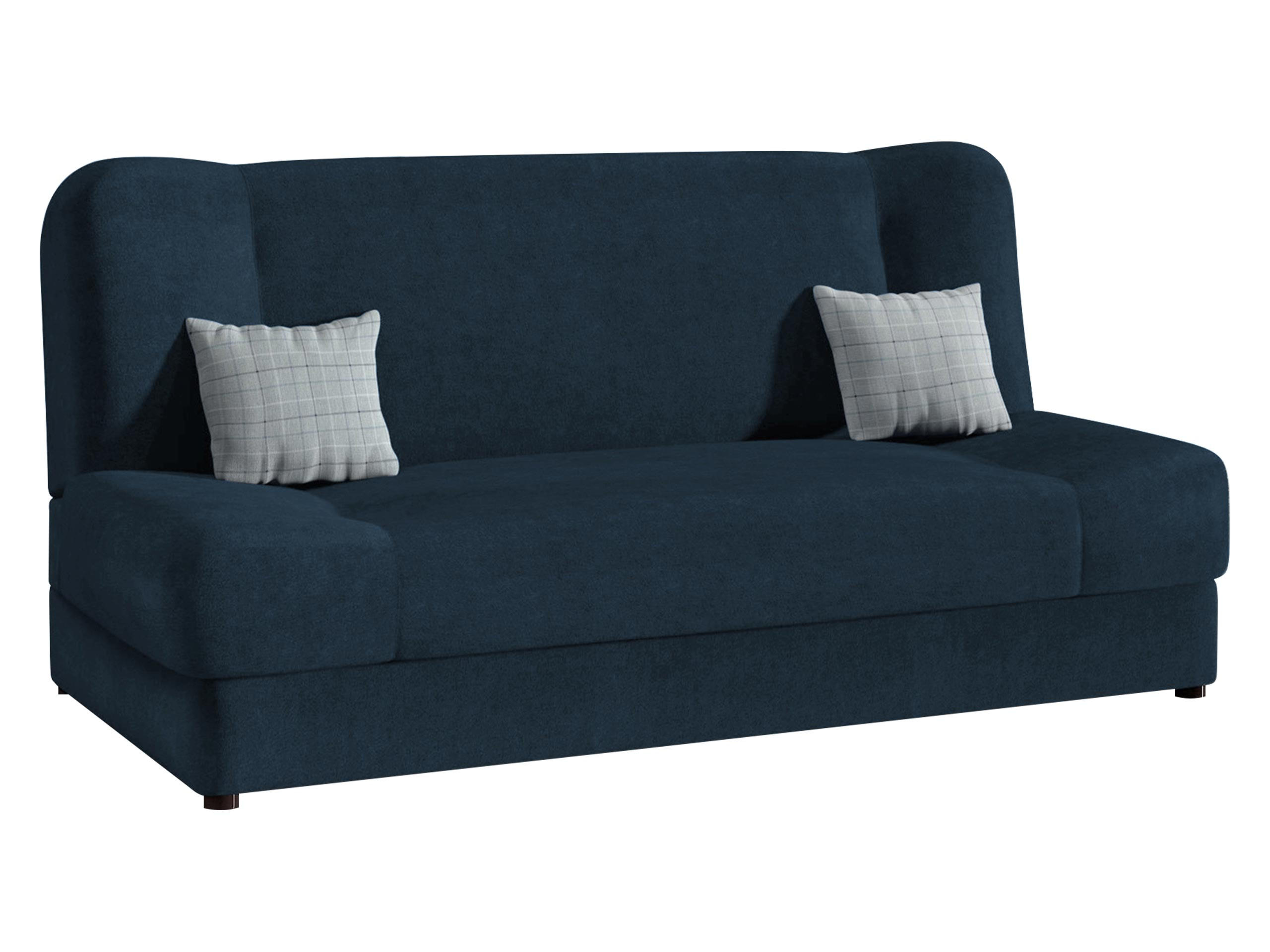 SCHLAFSOFA Jonas - Dunkelblau, Holz/Textil (195/86/87cm)