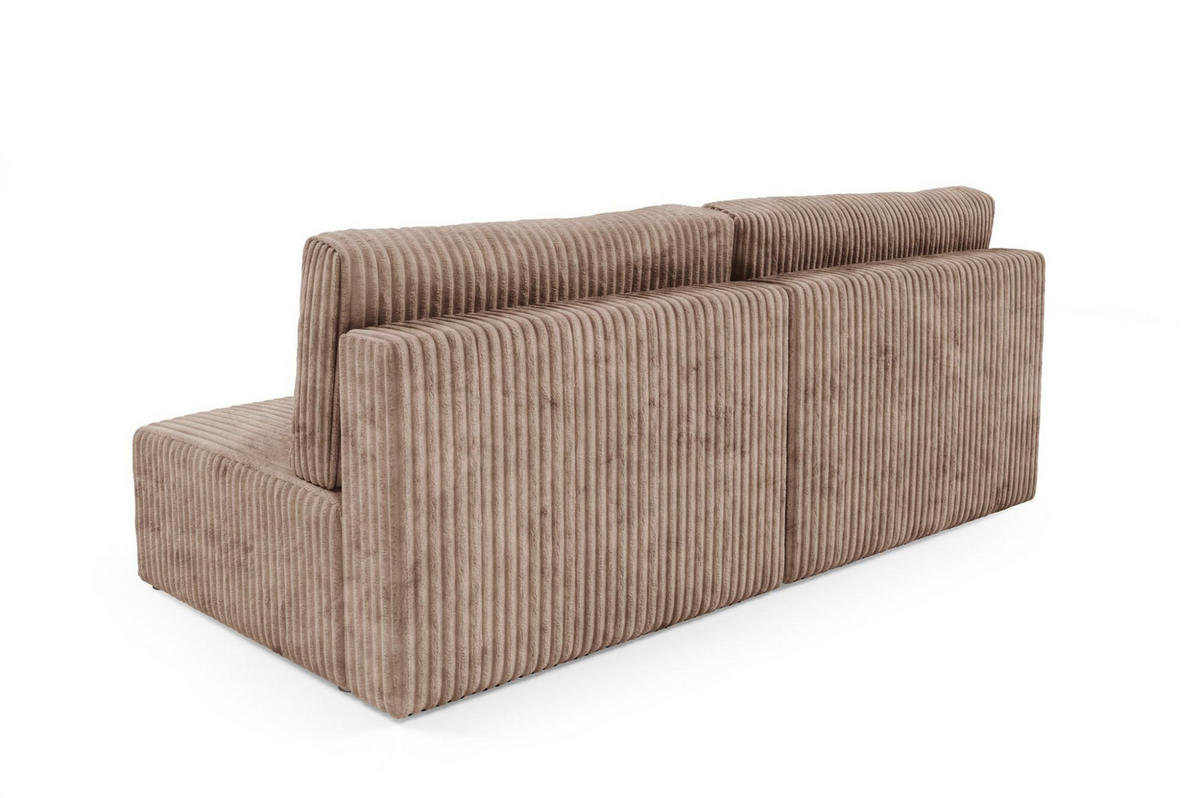 SCHLAFSOFA Natalia Xs - Beige, Holzwerkstoff/Textil (216/85/105cm) - Fun Möbel