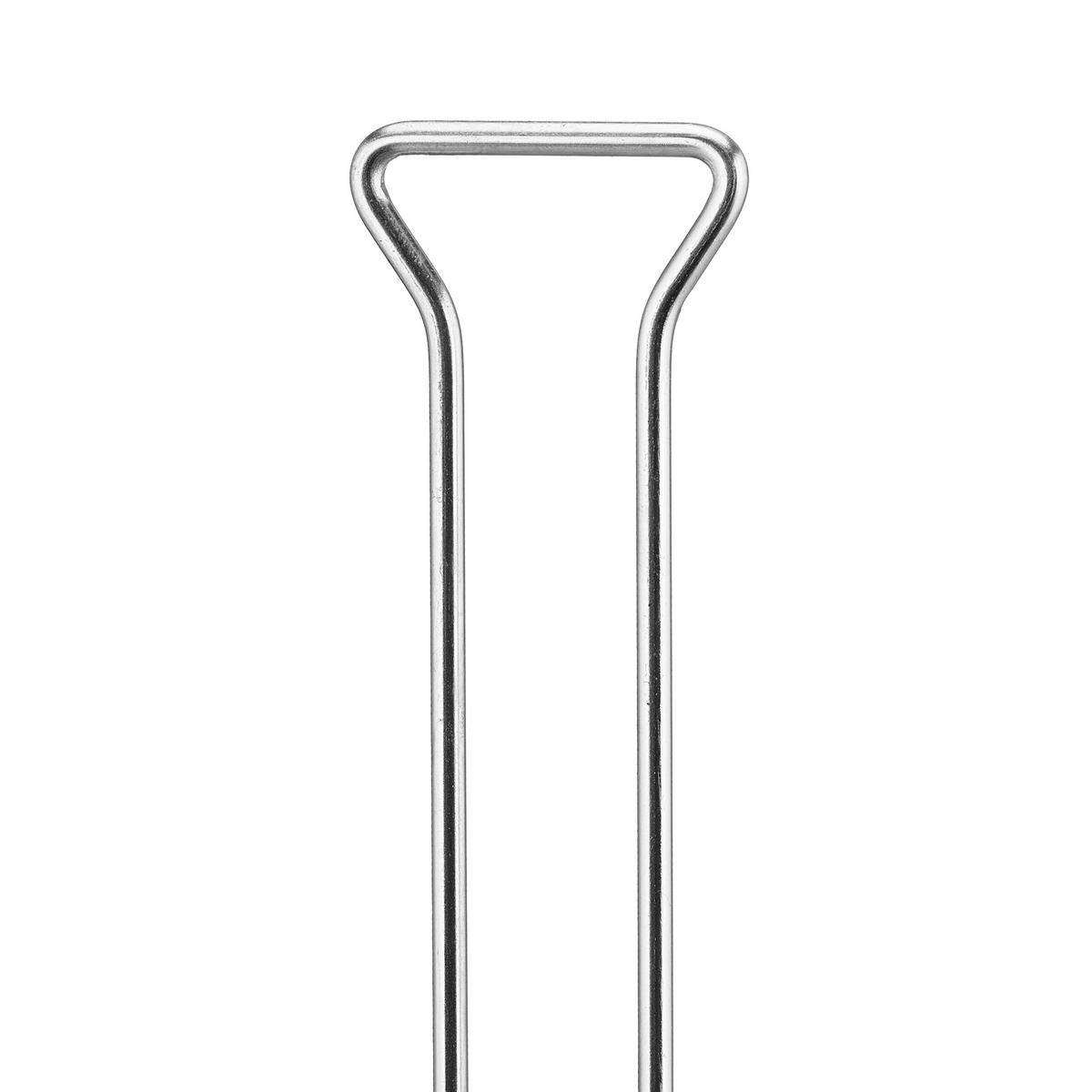 6XFISCHBRÄTER - Silberfarben, Metall (54/1.5/12.5cm) - Relaxdays