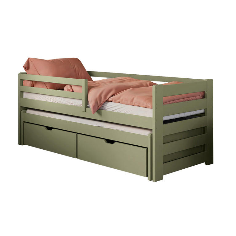 POSTEĽ 90/200 Jordan Olive - zelená, kompozitné drevo (90/200cm) - Petits-meubles