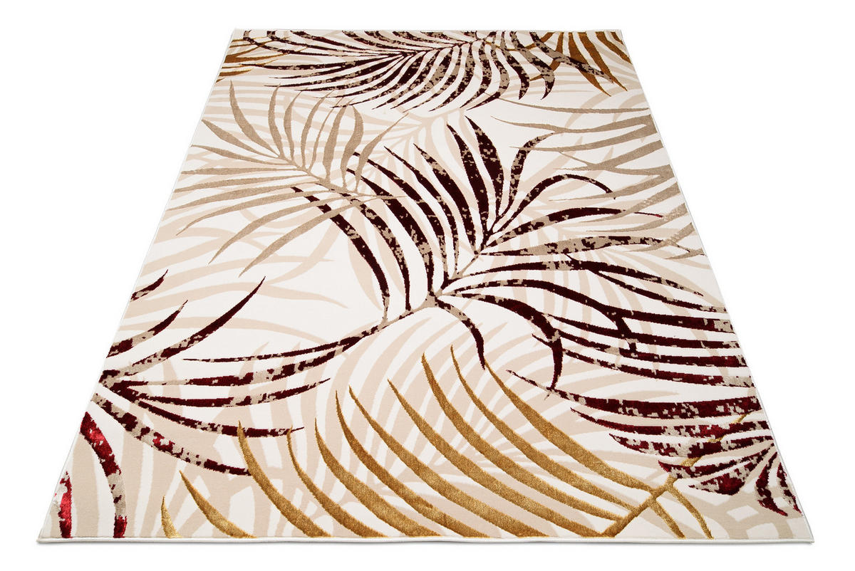 TEPPICH GOLDEN Dunkelcreme 160/230 cm - Dunkelbraun, Kunststoff (160/230cm) - Tapiso