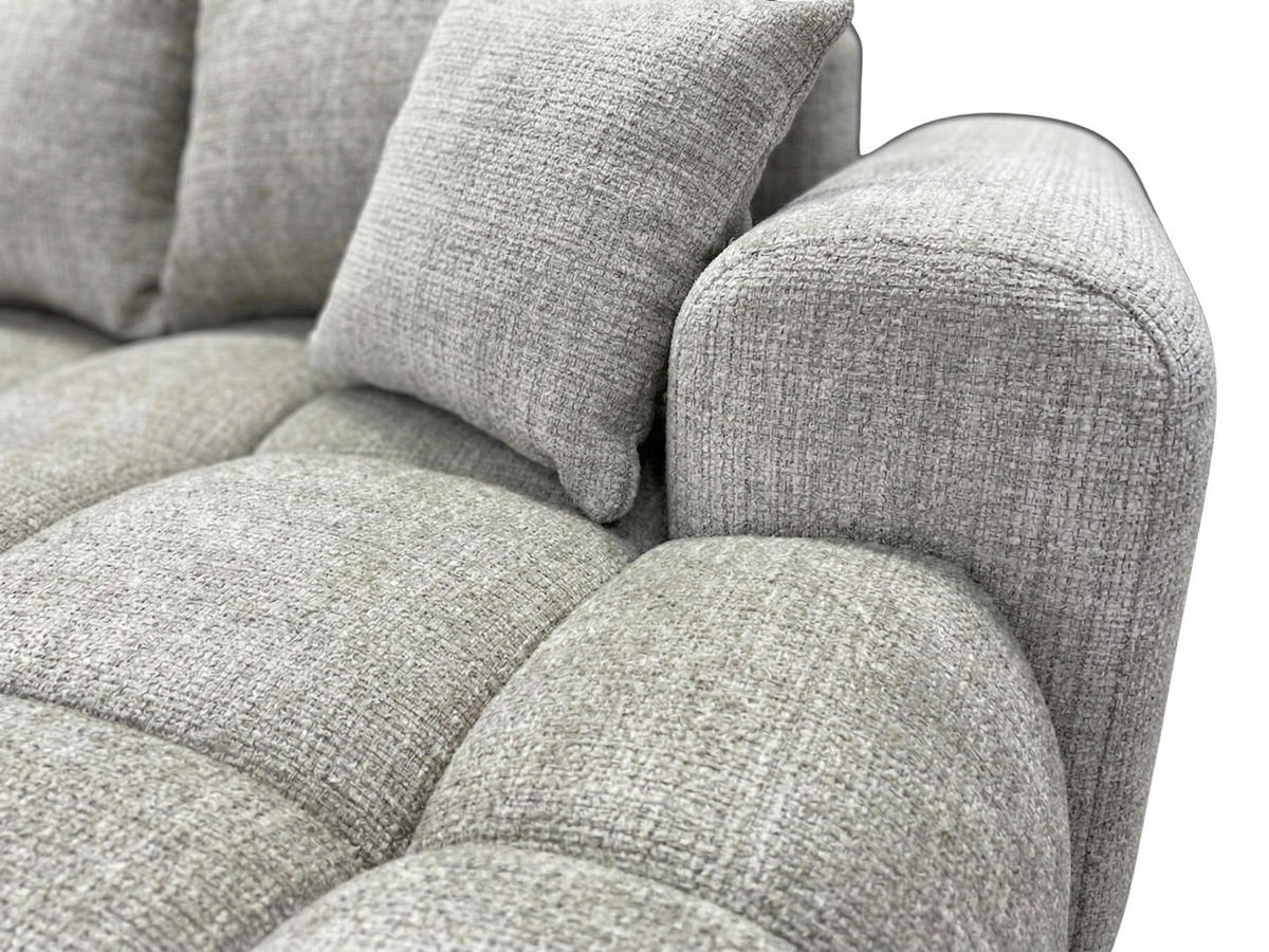 BIG-SOFA Vitton II Beige Rechts - Beige, Textil (260/85/200cm) - B&B Home